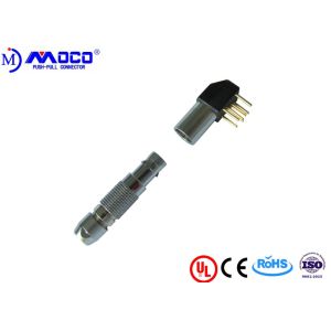 FGG Couple Miniature Circular Connectors M7 4 Pins Female For Printed Circuit