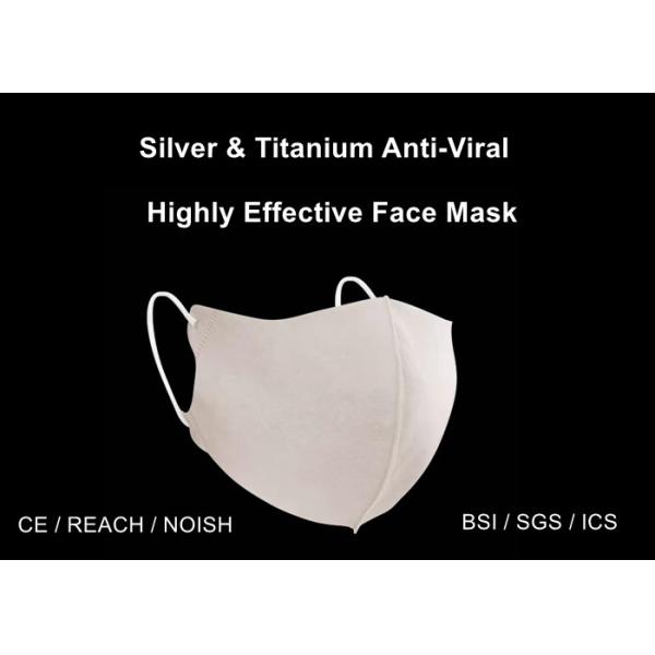 Quality Breathable FFP2 N95 Titanium Face Masks With Silver-Containing Fibres wholesale