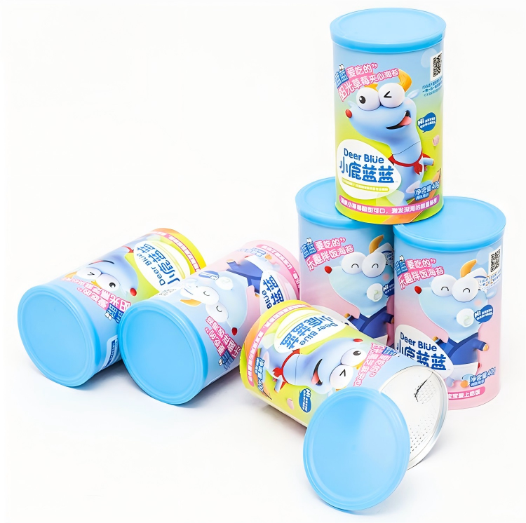 Cardboard Kraft Paper Empty Packaging Suitable For Supplement Baby Food Powder Paper Tube Packaging Box