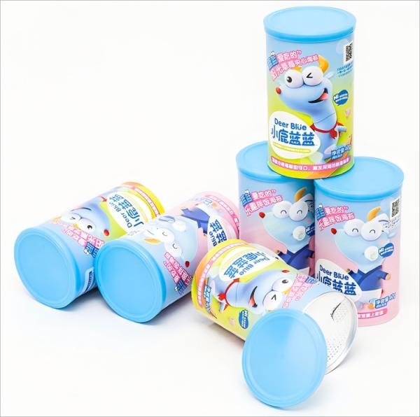 Quality Cardboard Kraft Paper Empty Packaging Suitable For Supplement Baby Food Powder Paper Tube Packaging Box wholesale