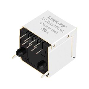 Without LED 1X1 Port 8P8C Vertical RJ45 Modular Jack without Integrated