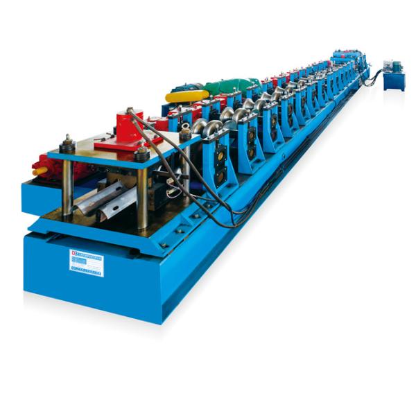 Two Waves Or Three Waves Guardrail Roll Forming Machine With PLC Control For