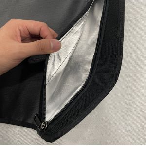 Double Layer Fireproof File Bag Waterproof Home Office Travel Safe Bag With Lock