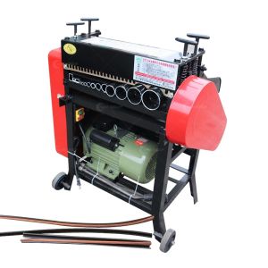 5.5kw Double Peelers Scrap Copper Cable Wire Stripping Machine for 1-55mm Copper