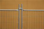 Temporary Steel Hoarding Fence color steel infilled 1.0mm thick OD 32 x 2.0mm