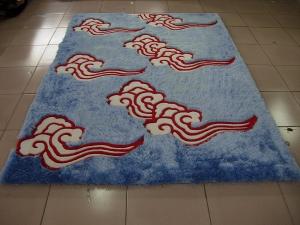 Cheap Blue Sky Clouds Polyester Soft Shaggy Carpet Romantic Shaggy Rug China Supplier Rug for sale