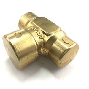 Precision Copper Tee Pipe Connector for Custom Made Metal Processing Machinery