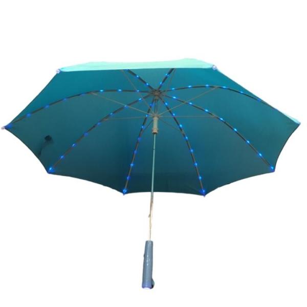 Quality Diameter 80CM Pongee Manual Open LED Light Umbrella For Kids wholesale