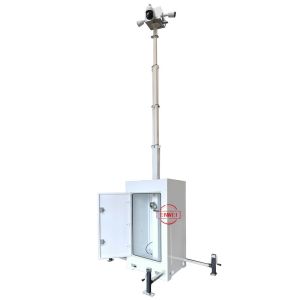 Mobile Security Camera Tower With Customized Cable For Shopping Mall Security