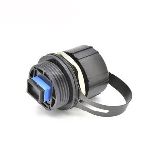 SC LC MPO IP67 ODVA Connector Bulkhead Inline Adapter