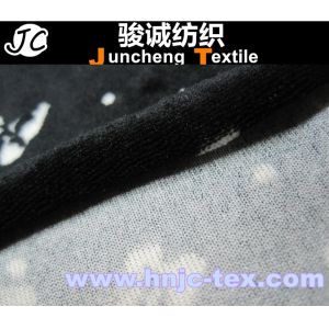 Polyester and spandex blended elastic velvet/velour fabric for apparel and
