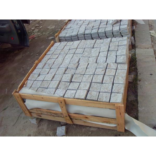 Durable Roads Granite Paving Slabs Stone Brick High Density 10 X 10 X 10cm