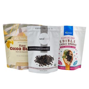 Customized Edible Packaging Stand Up Pouch Bag With Zipper Smell Proof