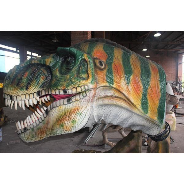 Waterproof Color Realistic Hand - Sculpted Dinosaur Head In Dinosaur Park
