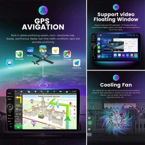 Universal Car Radio with 360 View and 256GB Qcta Core 1.8GHz Built-in 4G WiFi 5G