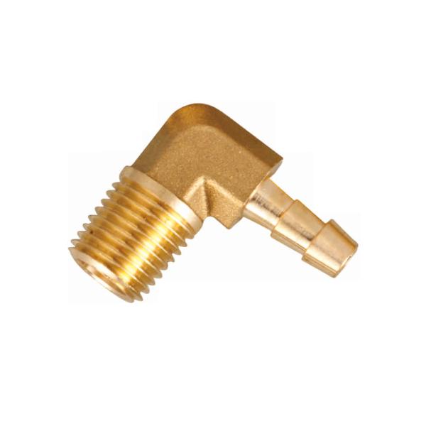 Quality ANSI Hose Barb X NPT Male Brass Elbow For Fuel Pipe wholesale