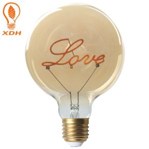 Cheap Dimmable 3000k Edison Bulb LED G125 E27 Filament Globe for sale