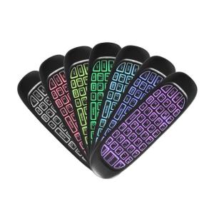 Long Operating Range Air Mouse Backlight 2.4G Remote Control With Keyboard