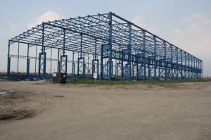 China Posco Factory Building Steel Frame Light Gauge 43000 Square Meters on sale