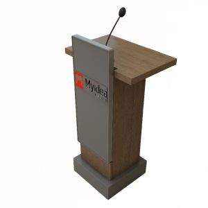 Support customization Compact Podium High Durability Conference Room Table for