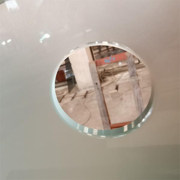 Customized Frost Art Shower Tempered Glass Door Frameless With Polished Handle Hole