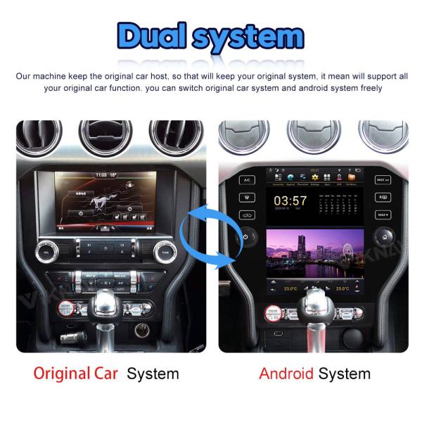 10.4inch IPS Screen Android Car Head Unit For FORD Mustang 2014 2021