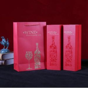 Glossy Lamination Custom Wine Shipping Boxes Eco Friendly Cardboard Clamshell