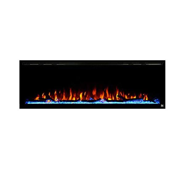 Multicolor Linear Fireplaces Stoves with Electric Power Source and NO App