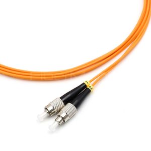 LC UPC To FC UPC Fiber Optic Patch Cable Duplex 62.5/125 OM1 Multimode OFNR 2