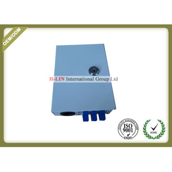 Metal Fiber Termination Box 6 Port , Fiber Optic Cable Junction Box For indoor