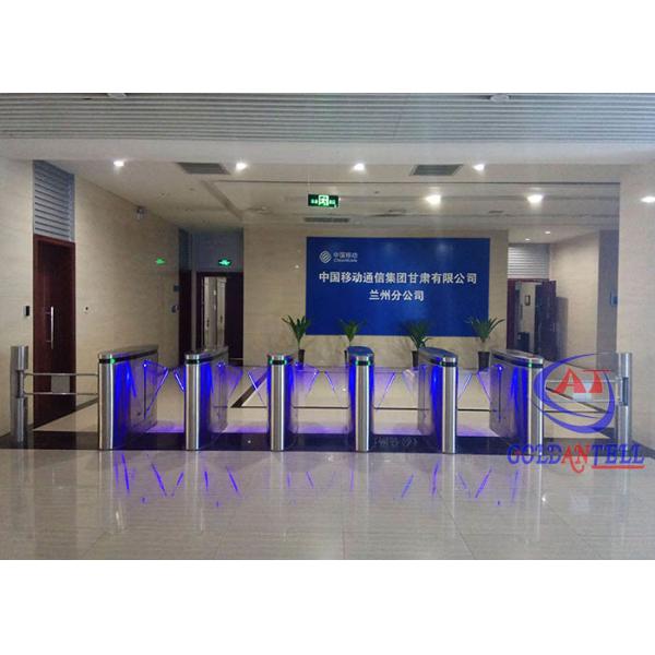 Full Automatic Flap Barrier Gate Bi Directional Acrylic Arm Access Control
