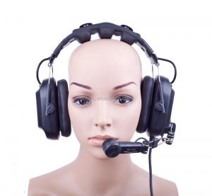 Cheap Headband Ear Headband XLR-4 Double Noise Cancel Intercom Earpiece for sale