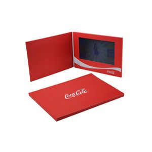 New technology hot sale CocaCola custom 4C printing lcd video brochure 7 screen
