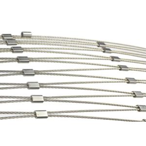 Sus304 Pliable 60mmx60mm Ferrule Mesh