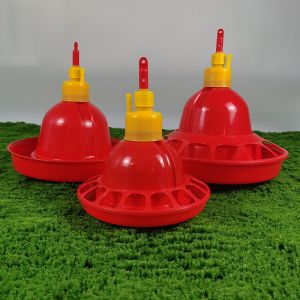 Easy Installation Poultry Drinker With Anti Drip Feature Red Color