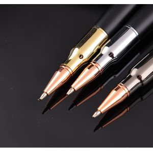 OEM Printing Ball Point Ballpoint Bolt Action Metal Bullet Gun Pen With 1.0mm