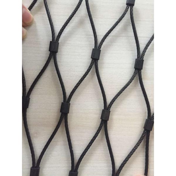 Quality Durable Stainless Steel Ferrule Mesh , Hand Woven black Wire Mesh wholesale