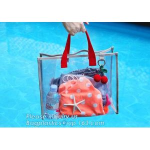 Custom Women Men Lady Single Clear Waterproof PVC Shoulder Bag, Sling Shoulder