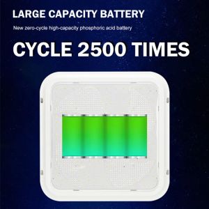 Square No Flicker Solar Ceiling Light 200W Solar System Ceiling Light For Villa