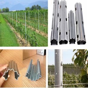 Vineyard Support Cnc Roll Forming Machine Galvanized Steel 4kw