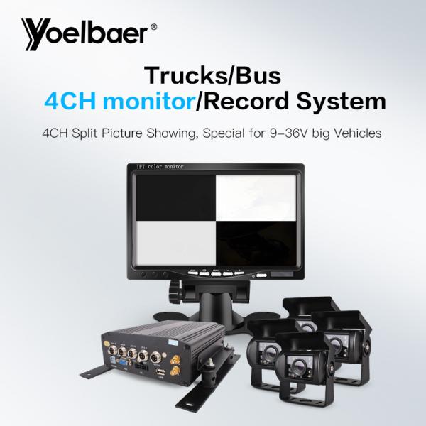 Quality HD 720P MDVR GPS Mobile DVR System 4CH HDD 4G BUS MDVR With Smart CMS Software wholesale