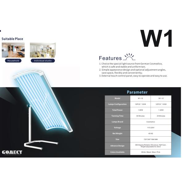 600w 800w 1200w Rubino Lamps Solarium Tanning Machine