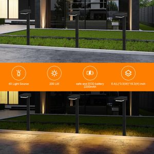 6 Pcs Beads IP65 Solar Garden Light Powered by Monocrystalline Silicon Panel 5V