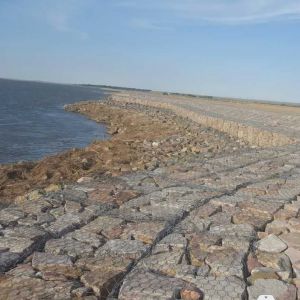 Galfan Wire 60*80mm Gabion Fence System High Corrosion