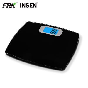 Max 440LB Tempered Glass Platform Scale Electronic Bathroom Scale