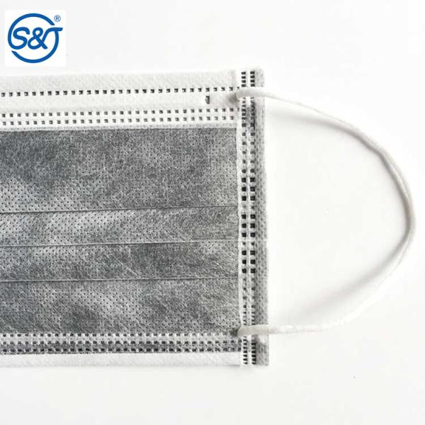 Hot selling adult 4 Ply Filter mask disposable nonwoven civil active carbon face mask