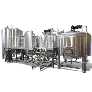 China Industrial Brewing 3 Vessel Brewhouse 3mm For Interior Shell / 2mm For Exterior Shell on sale
