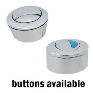 Flush Valve 3 Inch Outlet Double Cable Control With Chrome Plated Push Button