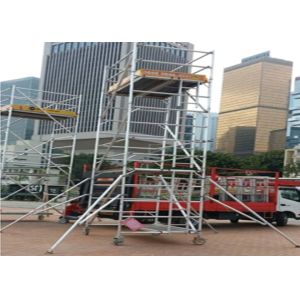 Strong Loading Scaffolding Frame System Mobile Aluminium Scaffold Access Tower