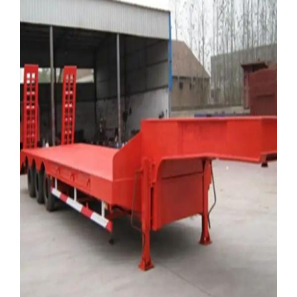 High Stability And High Security Tri Axle Multi Axle 50ton Payload Low Bed Lowboy Semi Trailer For Agricultural Machine